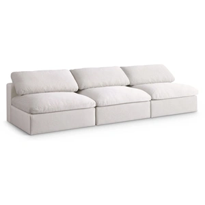 Meridian Furniture Serene 117-inch Linen Fabric Deluxe Comfort Modular Armless Sofa