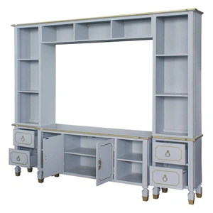 ACME House Marchese Wood Entertainment Center, Pearl Gray