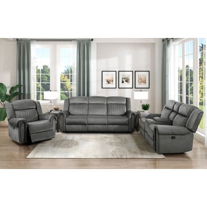 Homelegance Brennen Microfiber Double Reclining Living Room Set