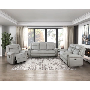 Homelegance Brennen Microfiber Double Reclining Living Room Set