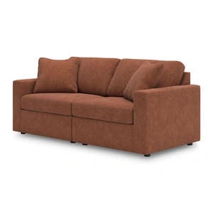 Ashley Furniture Modmax 2-Piece Polyester Modular Loveseat, Spice
