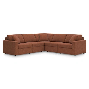 Ashley Furniture Modmax 5-Piece L-Shaped Polyester Sectional, Spice