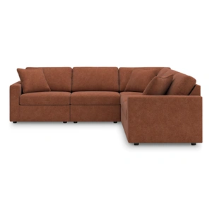 Ashley Furniture Modmax 5-Piece L-Shaped Polyester Sectional, Spice