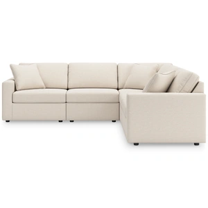 Ashley Furniture Modmax 5-Piece L-Shaped Polyester Sectional, Oyster