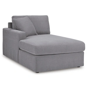 Ashley Furniture Modmax 5-Piece Polyester Double Chaise Sectional w/Audio Console, Granite