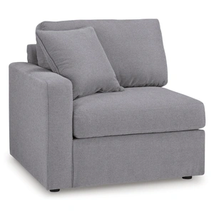 Ashley Furniture Modmax 6-Piece U-Shaped Polyester Sectional w/RAF Chaise & Storage Console, Granite