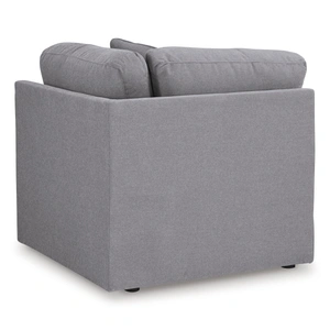 Ashley Furniture Modmax 7-Piece L-Shaped Polyester Sectional w/Audio Console, Granite