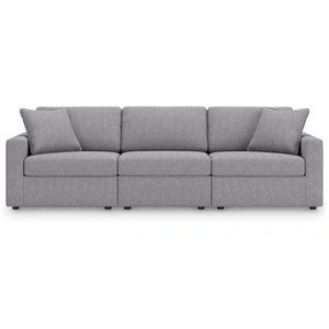 Ashley Furniture Modmax 3-Piece Polyester Modular Sofa, Granite