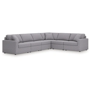 Ashley Furniture Modmax 6-Piece L-Shaped Polyester Sectional, Granite