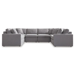Ashley Furniture Modmax 6-Piece U-Shaped Polyester Sectional, Granite