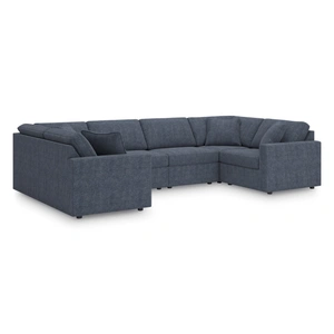 Ashley Furniture Modmax 6-Piece U-Shaped Polyester Sectional, Ink