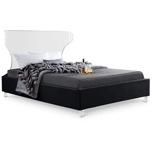 Meridian Furniture Ghost Velvet Bed