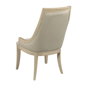 American Drew Lenox Chalon Fabric/Wood Dining Chair, Alabaster/Beige