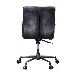 AF Modern Barack Top Grain Leather Executive Office Chair, Vintage Black