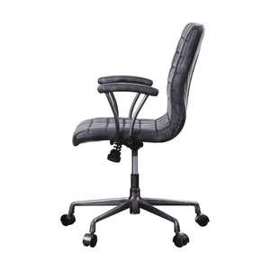 AF Modern Barack Top Grain Leather Executive Office Chair, Vintage Black