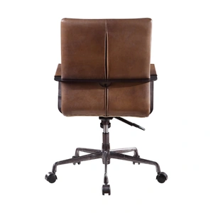 AF Modern Indra Top Grain Leather Executive Office Chair, Vintage Chocolate