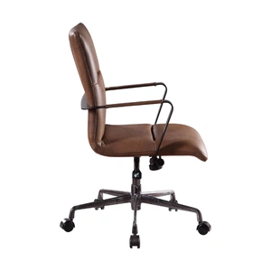 AF Modern Indra Top Grain Leather Executive Office Chair, Vintage Chocolate