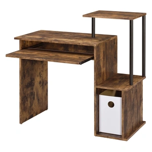 ACME Lyphre Wood Veneer/Metal Desk