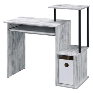 ACME Lyphre Wood Veneer/Metal Desk