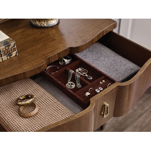 American Drew Vantage Littleton Wood 6-Drawer Double Dresser, Walnut