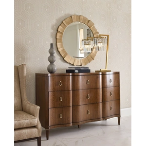 American Drew Vantage Richmond Wood Dresser w/9 Drawers, Walnut