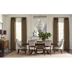 American Drew Vantage Randolph Wood Extendable Dining Room Set, Walnut