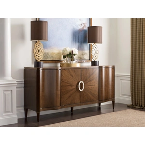 American Drew Vantage Wood Springfield Buffet w/4 Doors & 2 Drawers, Walnut