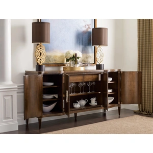American Drew Vantage Wood Springfield Buffet w/4 Doors & 2 Drawers, Walnut