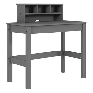 ACME Logan Wood Writing Desk, Gray