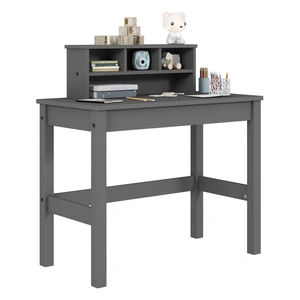 ACME Logan Wood Writing Desk, Gray