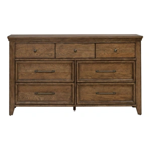 Liberty Furniture Carolina Park Wood 7-Drawer Dresser, Amber Brown