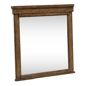 Liberty Furniture Carolina Park Rectangular Wood Mirror, Amber Brown
