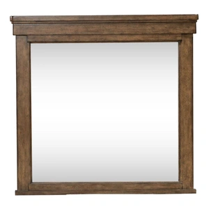 Liberty Furniture Carolina Park Rectangular Wood Mirror, Amber Brown