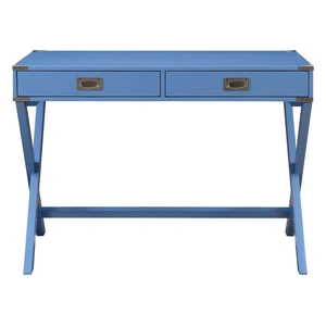 ACME Amenia Wood Writing Desk, Blue