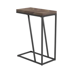 Coaster Sergio Chevron Rectangular Accent Table, Tobacco