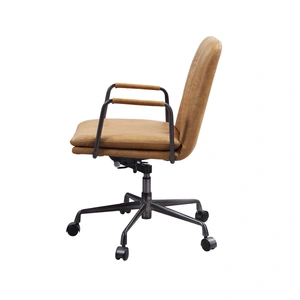 ACME Eclarn Top Grain Leather Office Chair, Rum