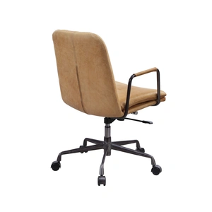 ACME Eclarn Top Grain Leather Office Chair, Rum