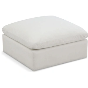 Meridian Furniture Plush Velvet Standard Comfort Modular Ottoman