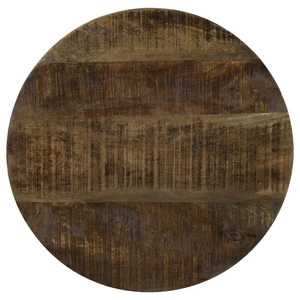 Coaster Aurora Round Accent Table with Drum Base, Natural/Black