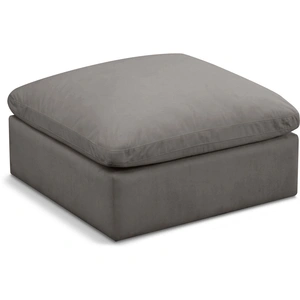 Meridian Furniture Plush Velvet Standard Comfort Modular Ottoman