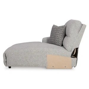 Ashley Furniture Acklen Place 6-Piece U-Shaped Polyester Power Reclining Sectional w/LAF Chaise, Pewter
