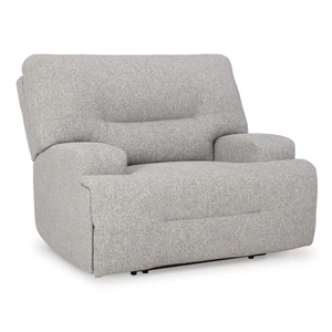 Ashley Furniture Acklen Place Polyester Wide Seat Power Recliner w/Adjustable Headrest