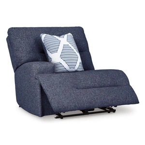 Ashley Furniture Acklen Place 6-Piece U-Shaped Polyester Power Reclining Sectional w/RAF Chaise, Navy