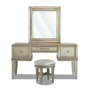 Klaussner Sophia Vanity Mirror w/Lighting, Platinum