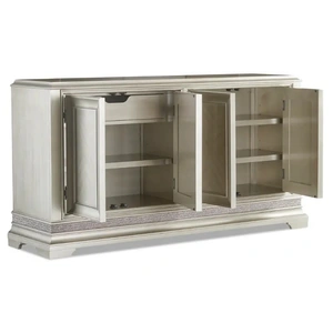 Klaussner Sophia Wood Buffet w/4 Doors, Platinum