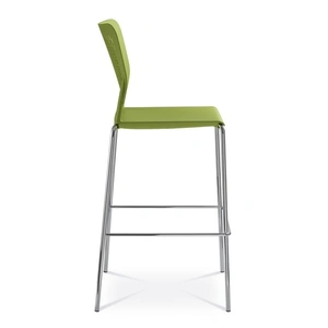 NARBUTAS Wait High Armless Chair, Plastic Back & Seat, 4-leg Base