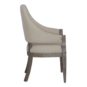Liberty Furniture Westfield Fabric/Wood Arm Chair, Havana Brown (Set of 2)