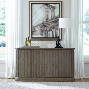 Liberty Furniture Westfield Wood 4-Door Buffet, Havana Brown