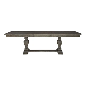 Liberty Furniture Westfield Rectangular Wood Extendable Trestle Dining Table, Havana Brown