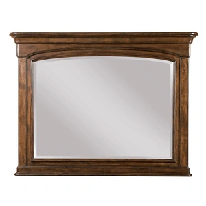 Kincaid Portolone Rectangular Wood Landscape Mirror, Truffle